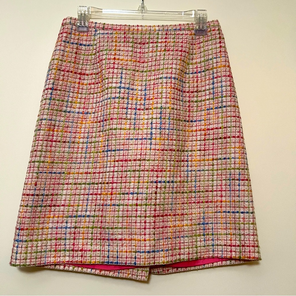 Karen Scott Tweed Skirt Size 10 | Multi-Color Plaid |‎ classic career